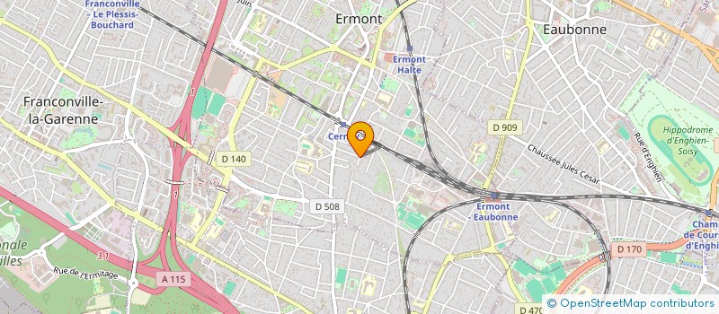localisation de l'entreprise BIOLUMINECO à ERMONT