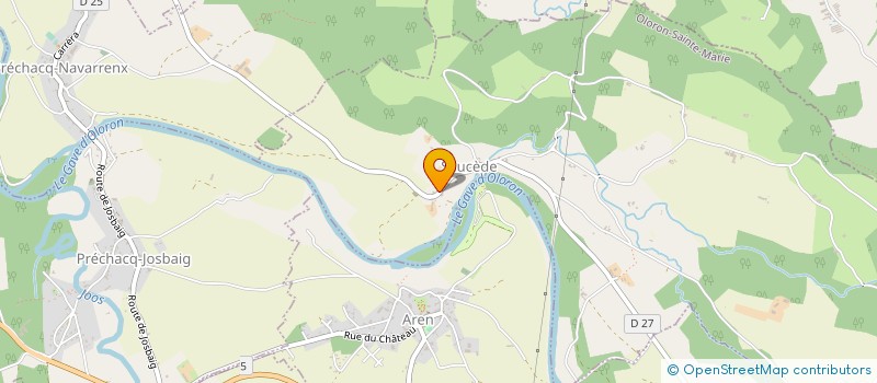 localisation de l'entreprise BIOM ENERGIES BEARN  GEUS D'OLORON