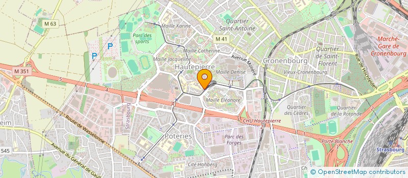 localisation de l'entreprise BIOM HABITAT à STRASBOURG