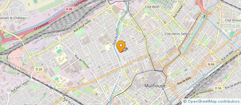 localisation de l'entreprise BIOMA  MULHOUSE