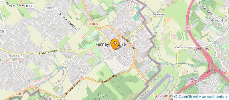 localisation de l'entreprise BIOMANIA à FERNEY-VOLTAIRE