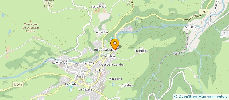 localisation de l'entreprise BIOMASSIF à BESSE-ET-SAINT-ANASTAISE