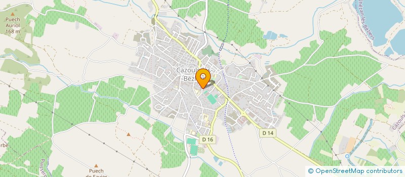 localisation de l'entreprise BIOMAT  CAZOULS-LES-BEZIERS