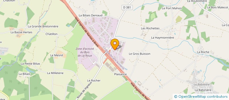 localisation de l'entreprise BIOMATLANTE à VIGNEUX-DE-BRETAGNE
