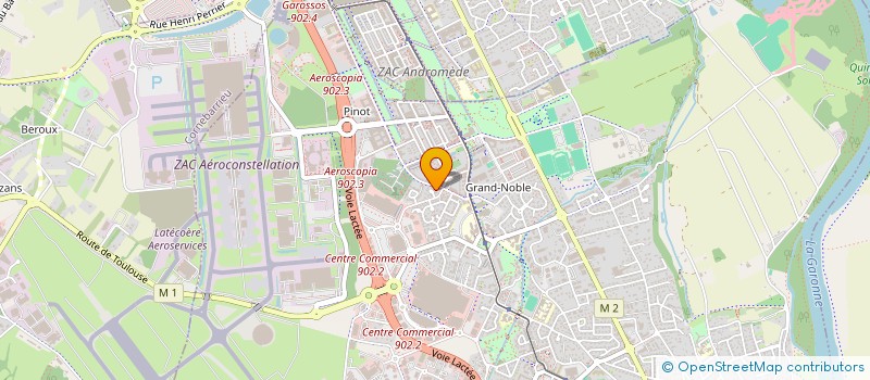 localisation de l'entreprise BIOME CONSEIL  BLAGNAC