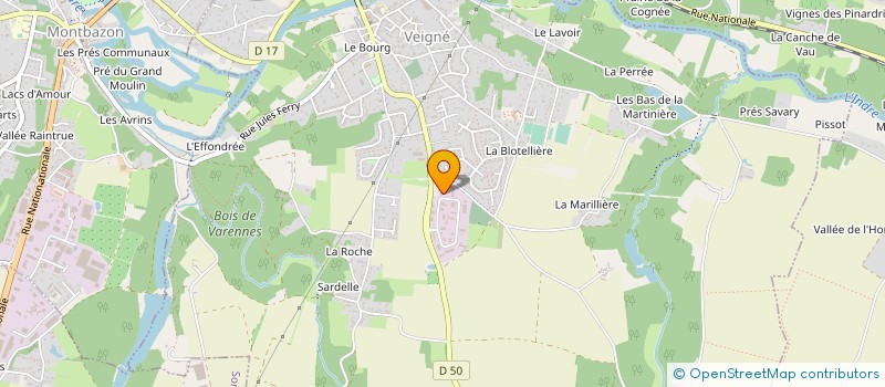 localisation de l'entreprise BIOMECA EMBALLAGE à VEIGNE
