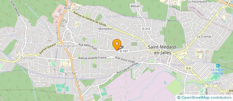 localisation de l'entreprise BIOMED à SAINT-MEDARD-EN-JALLES
