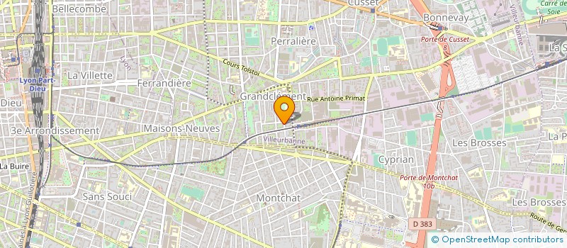 localisation de l'entreprise BIOMEDE  VILLEURBANNE