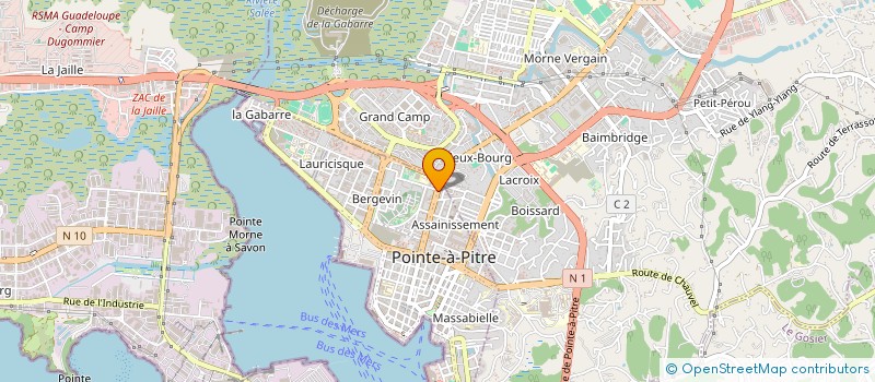 localisation de l'entreprise BIOMEDICAL GUADELOUPE à POINTE A PITRE