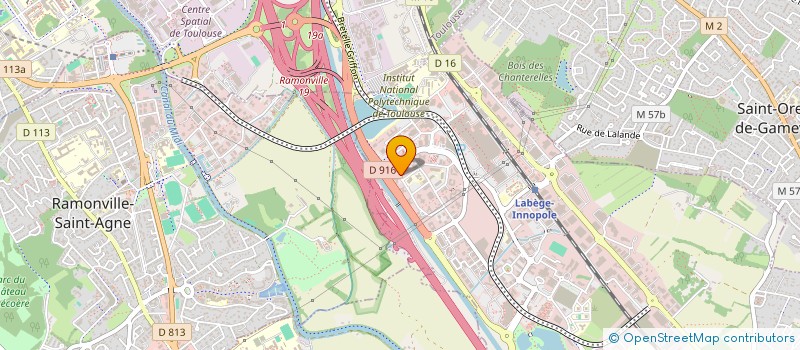 localisation de l'entreprise BIOMEGIS LABORATOIRE à LABEGE