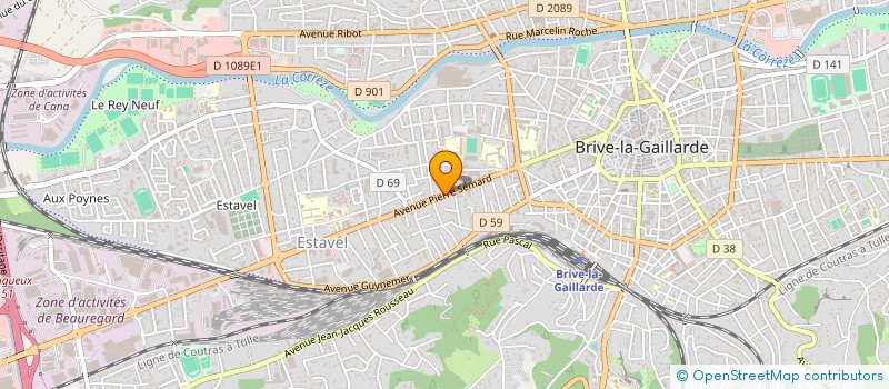localisation de l'entreprise BIOMEN BRIVE à BRIVE-LA-GAILLARDE