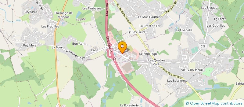 localisation de l'entreprise BIOMEN LIMOGES à LE VIGEN