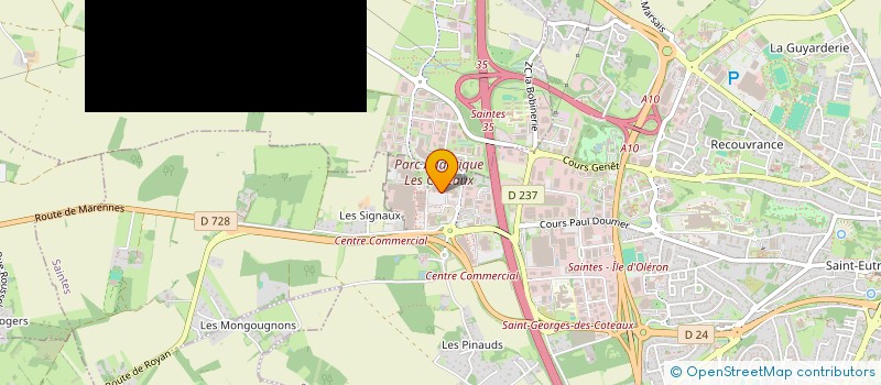 localisation de l'entreprise BIOMEN SAINTES à SAINTES