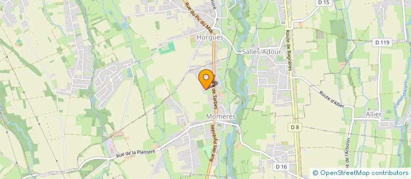 localisation de l'entreprise BIOMETHADOUR à MOMERES