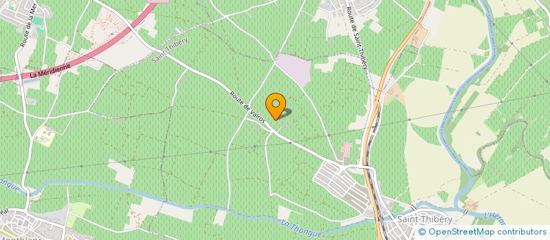 localisation de l'entreprise BIOMETHAGRI 34 à SAINT-THIBERY