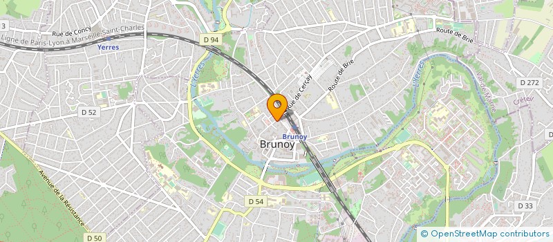 localisation de l'entreprise BIOMETHIS à BRUNOY