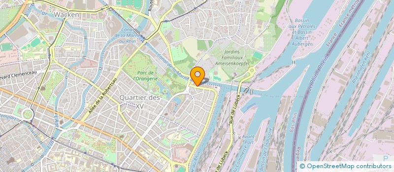 localisation de l'entreprise BIOMICA à STRASBOURG