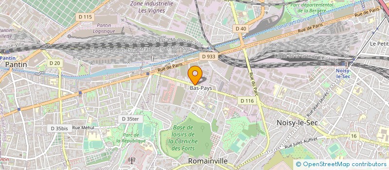 localisation de l'entreprise BIOMILLENIA à ROMAINVILLE