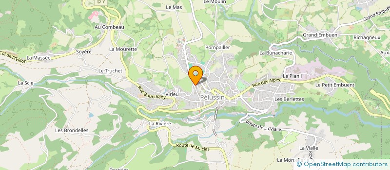localisation de l'entreprise BIOMONDE 2 à PELUSSIN