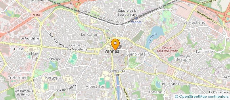 localisation de l'entreprise BIOMOR GWENED à VANNES