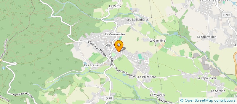 localisation de l'entreprise BIONARIA à POLLIONNAY