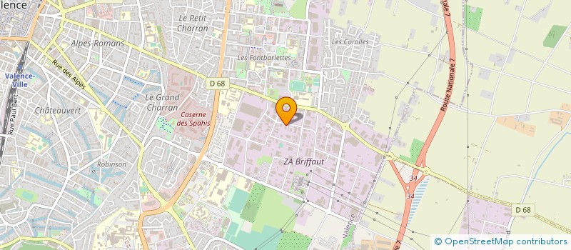 localisation de l'entreprise BIONAT  VALENCE