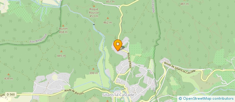 localisation de l'entreprise BIONATUR  SILLANS-LA-CASCADE