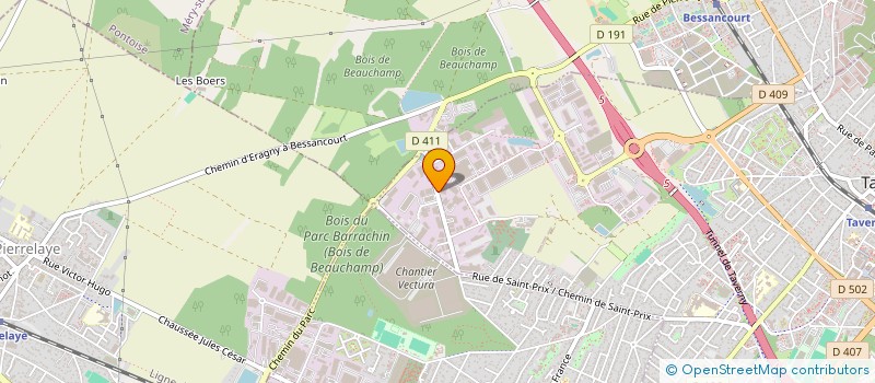 localisation de l'entreprise BIONAZ  TAVERNY