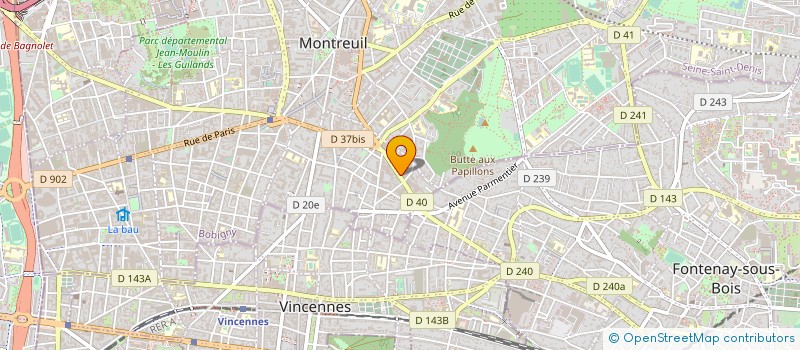 localisation de l'entreprise BIONEF à MONTREUIL