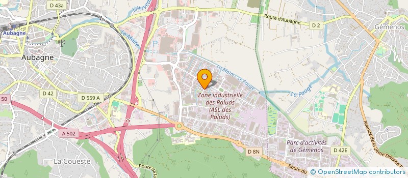 localisation de l'entreprise BIONERGIES  AUBAGNE