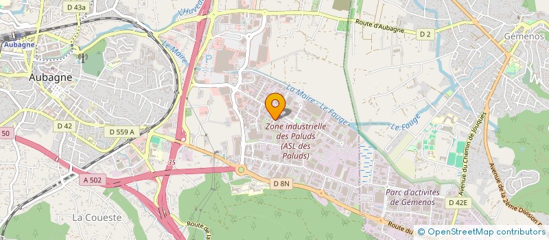 localisation de l'entreprise BIONERGIES GROUPE INTERBIO à AUBAGNE