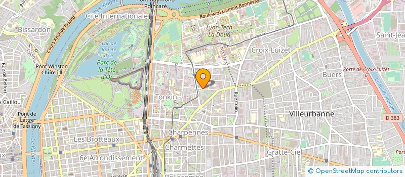 localisation de l'entreprise BIONERGY à VILLEURBANNE