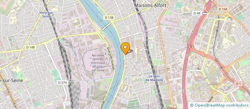 localisation de l'entreprise BIONET à ALFORTVILLE