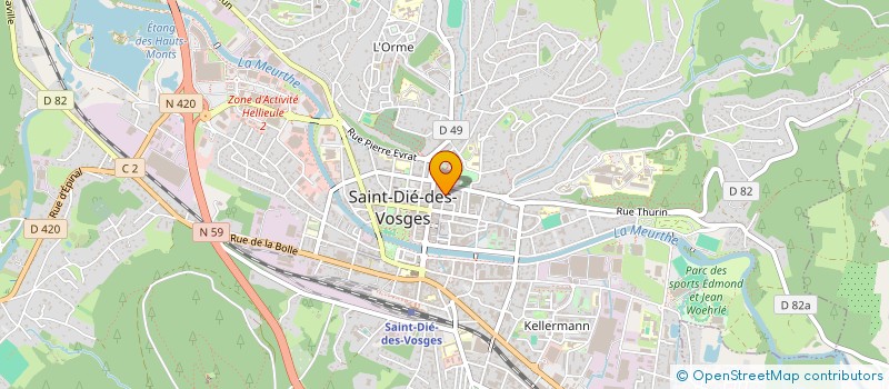 localisation de l'entreprise BIONETTOYAGE SOLUTIONS  SAINT-DIE-DES-VOSGES