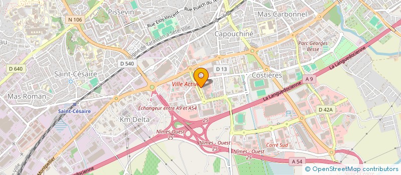 localisation de l'entreprise BIONIMES ACTIVES  NIMES