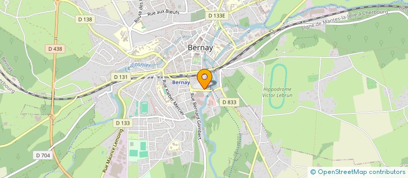 localisation de l'entreprise BIOPAM à BERNAY