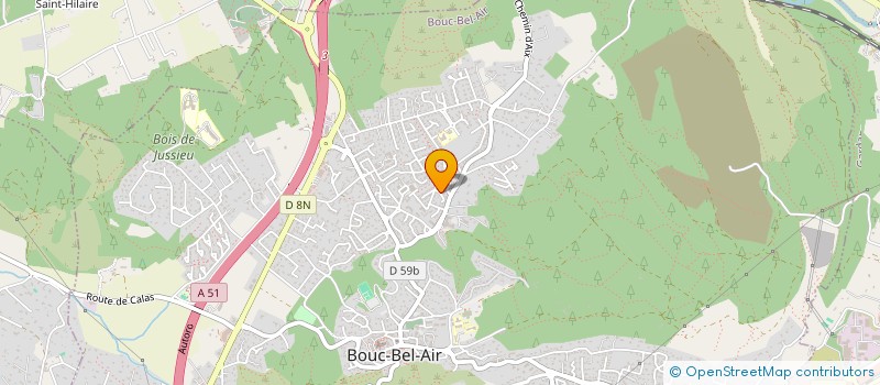 localisation de l'entreprise BIOPARC FONCIER  BOUC-BEL-AIR