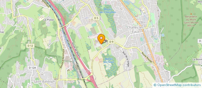 localisation de l'entreprise BIOPARHOM  CHALLES-LES-EAUX