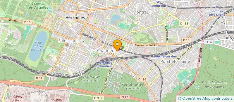 localisation de l'entreprise BIOPHARMALINK CONSULTING à VERSAILLES