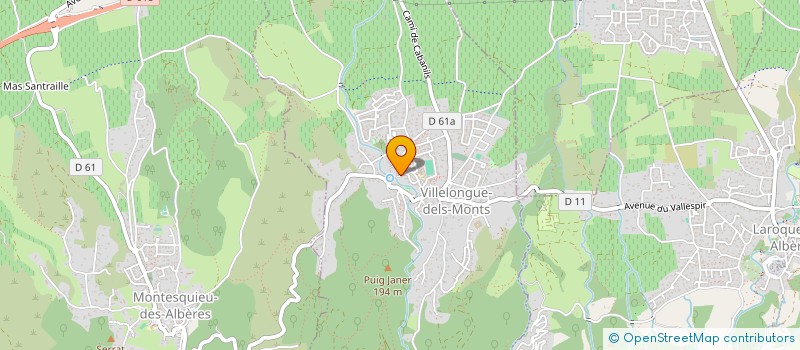 localisation de l'entreprise BIOPHYTENA  VILLELONGUE-DELS-MONTS