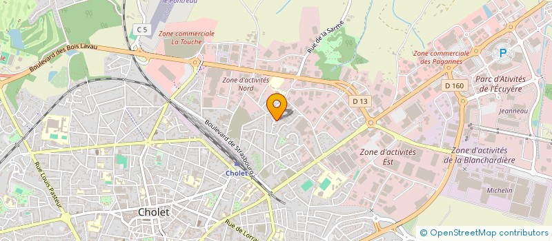 localisation de l'entreprise BIOPLUS à CHOLET