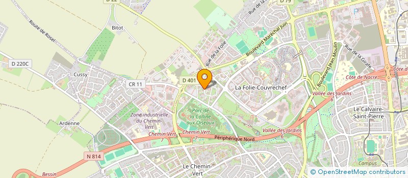 localisation de l'entreprise BIOPORE S.A. à CAEN