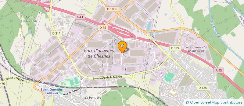 localisation de l'entreprise BIOPORT  SAINT-QUENTIN-FALLAVIER