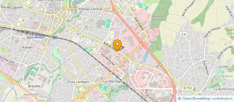 localisation de l'entreprise BIOPOUSS' à SAINT-BRIEUC