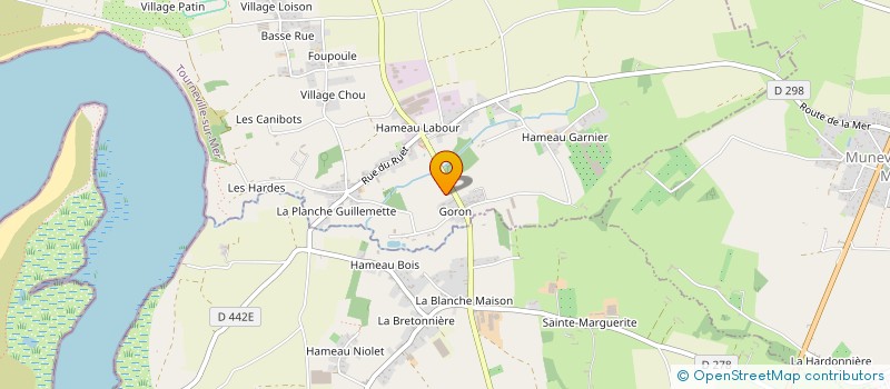 localisation de l'entreprise BIOPOUSSES  TOURNEVILLE-SUR-MER