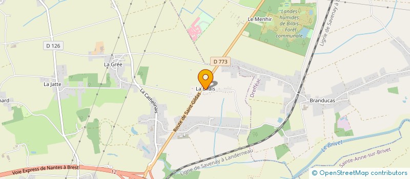 localisation de l'entreprise BIOPTIMAL à DREFFEAC