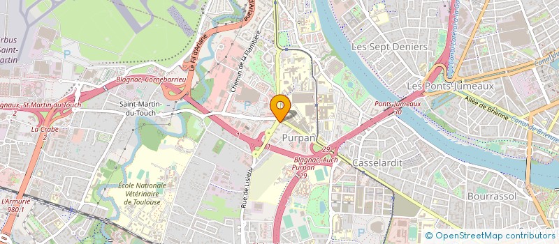 localisation de l'entreprise BIOPURPAN à TOULOUSE