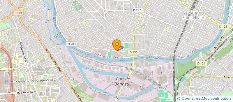 localisation de l'entreprise BIORASPAIL à SAINT-MAUR-DES-FOSSES