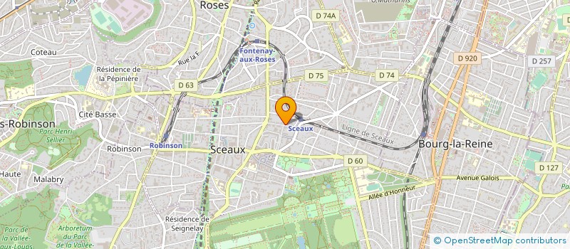 localisation de l'entreprise BIORECEPT à SCEAUX
