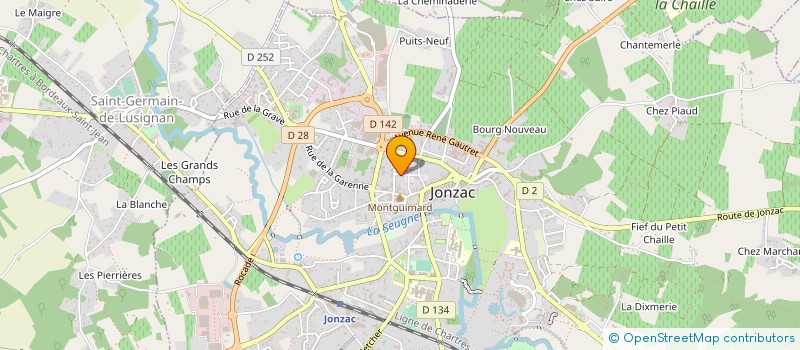 localisation de l'entreprise BIOREDE à JONZAC